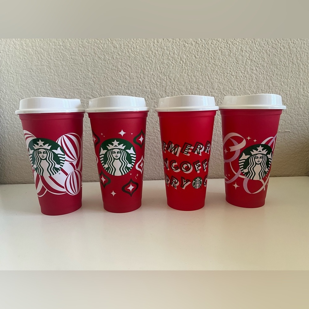 Starbucks Festive Red Holiday Cups